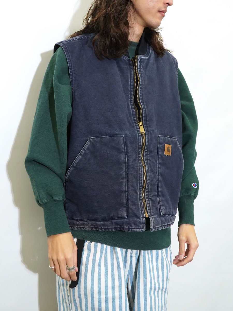 Carhartt ダックベスト ネイビー L MEXICO製 カーハート ダックベスト ネイビー 表記(XL) | すべて