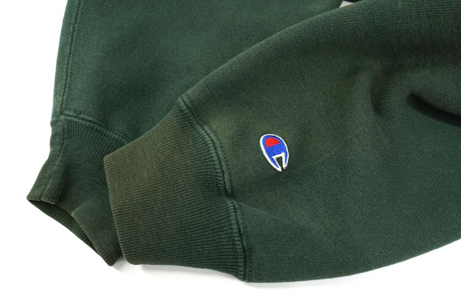 90'S CHAMPION REVERSE WEAVE FULL SNAP PLAIN GREEN (SIZE. X LARGE) MADE IN USA 