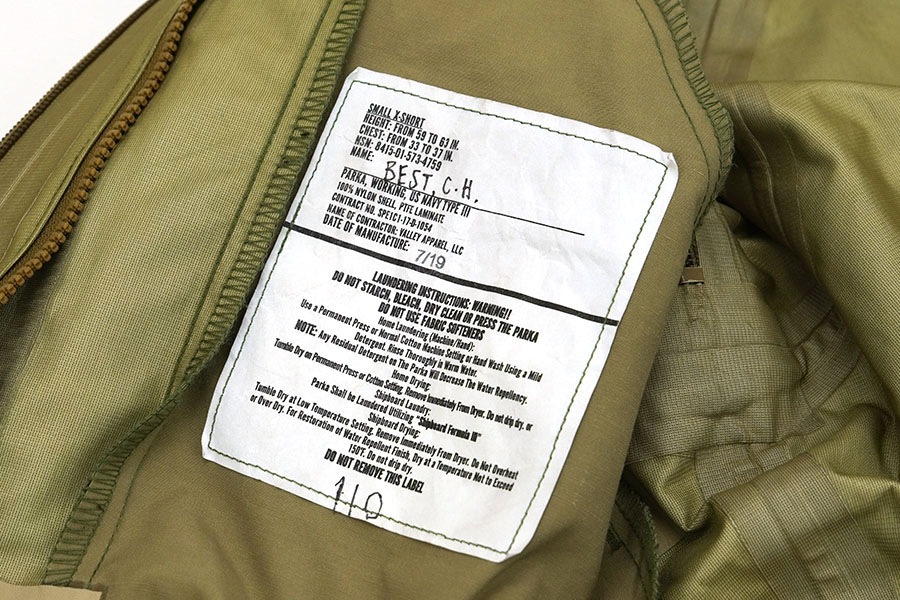 17's U.S.NAVY NWU TYPE III AOR2 GORE-TEX ワーキングパーカ