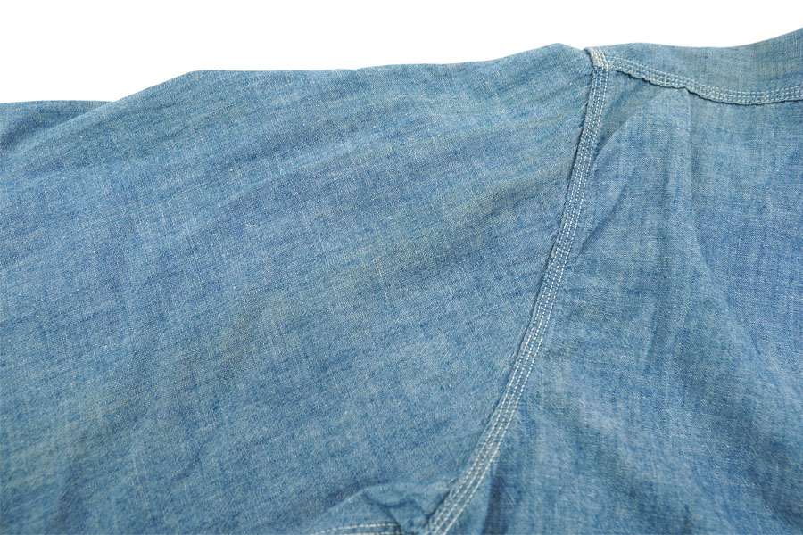 50's～ Coast-Wide マチ付き シャンブレーシャツ 実寸(15位