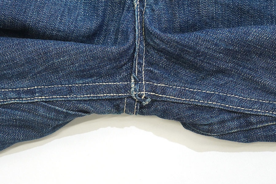 20's～ BIG SMITH バックルバック/サスペンダーボタン付き デニムペインターパンツ 極上雰囲気 実寸(W35 L28.5位)