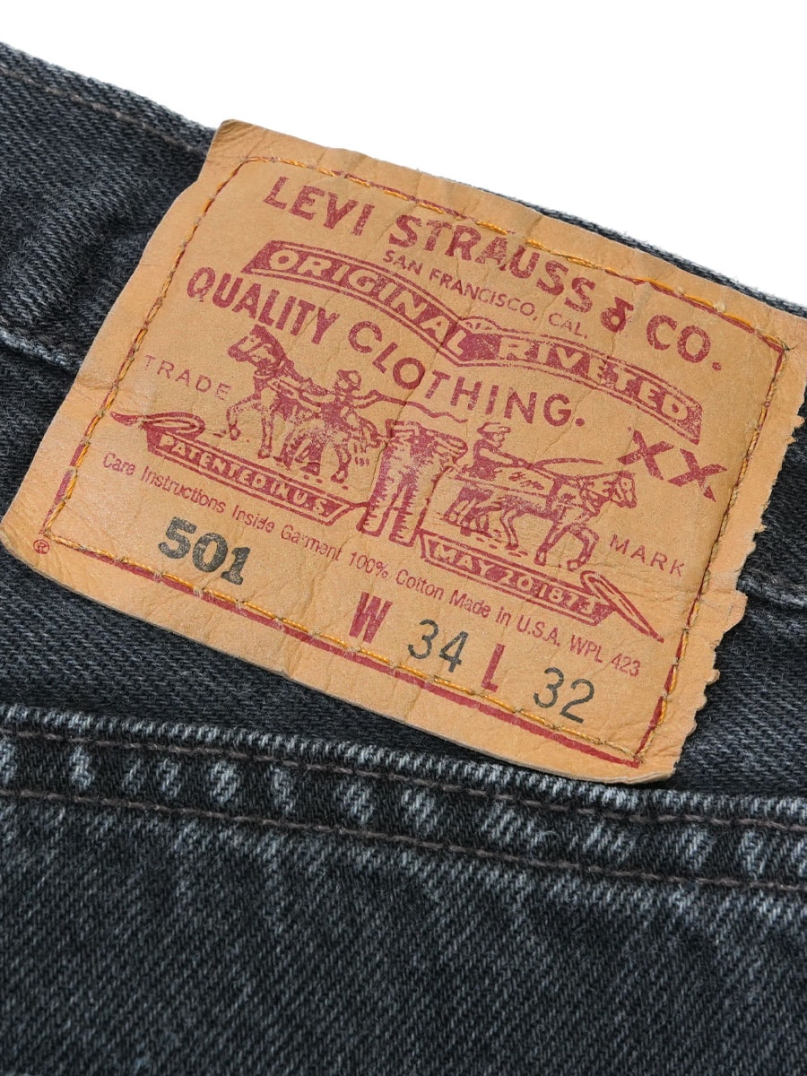 90's Levi's 501 ブラック デニムパンツ 表記(W34 L32) USA製 | NEW