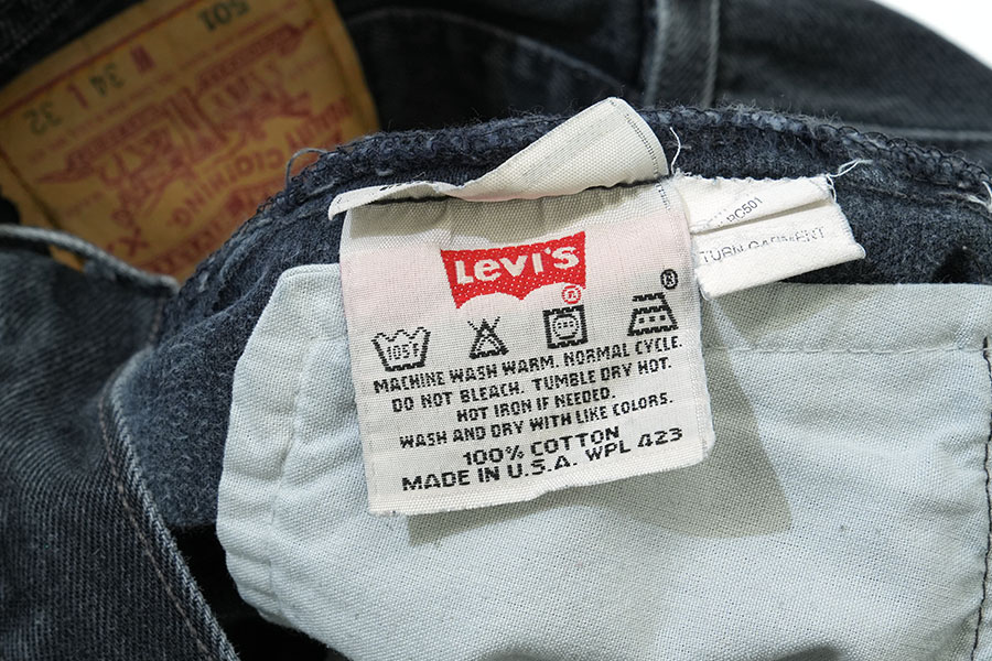 90's Levi's 501 ブラック デニムパンツ 表記(W34 L32) USA製 | NEW