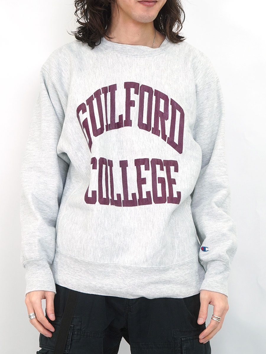 80'S CHAMPION REVERSE WEAVE ''GUILFORD COLLEGE'' (SIZE.LARGE)