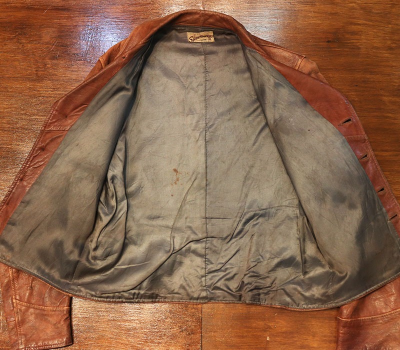 1940s LEATHER COSSACK JACKET , Size 40 | FAKEα | | BerBerJin WebStore