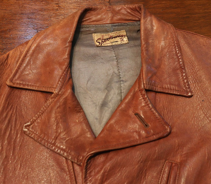 1940s LEATHER COSSACK JACKET , Size 40 | すべての商品