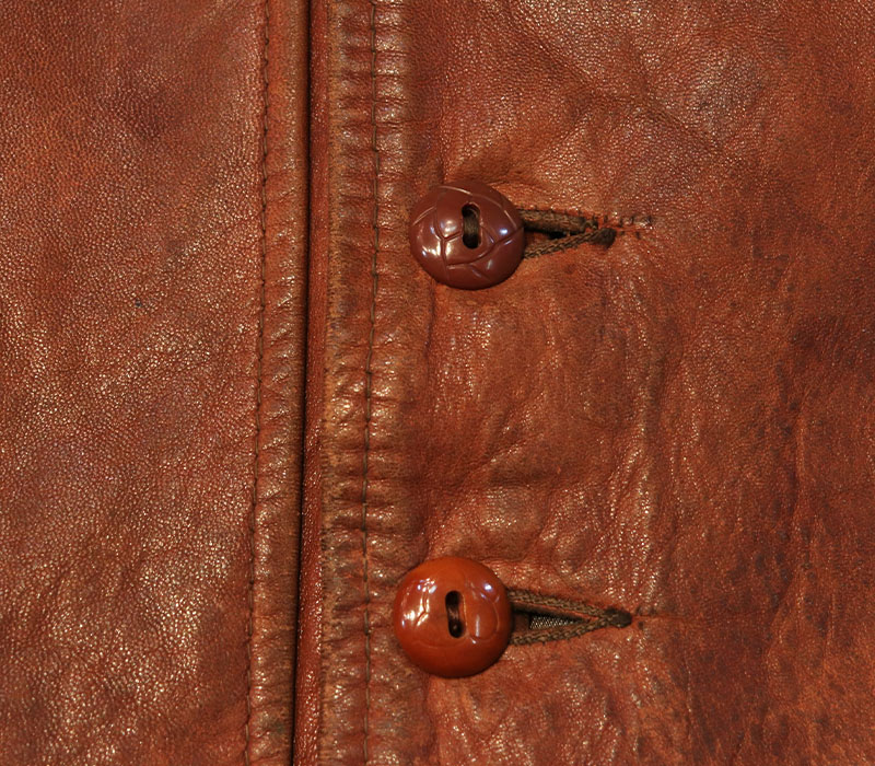 1940s LEATHER COSSACK JACKET , Size 40 | FAKEα | | BerBerJin WebStore