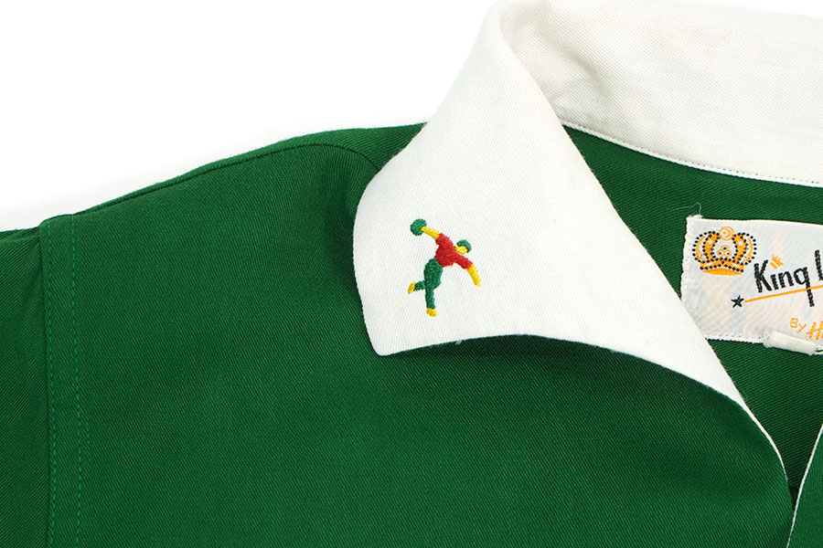 60'S KING LOUIE ''FRED'S TEXACO 974 N.8TH WEST'' RAYON BOWLING SHIRT (SIZE.MEDIUM)