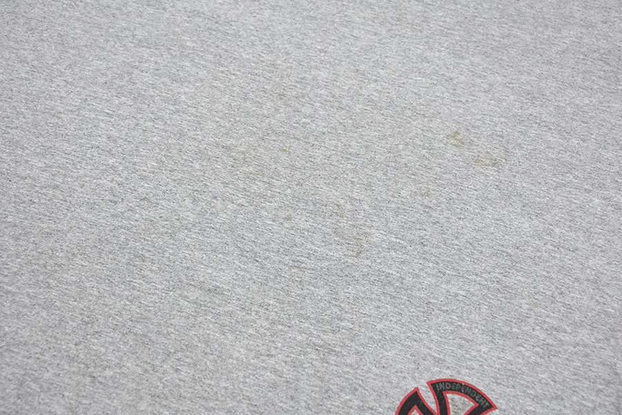 90's NHS INDEPENDENT アイアンクロスロゴ 両面袖プリント Tシャツ グレー 表記(XL) USA製
