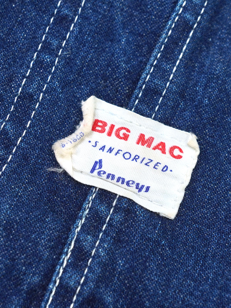 60's BIG MAC デニムカバーオール 濃青 実寸(46位) | NEW ITEM