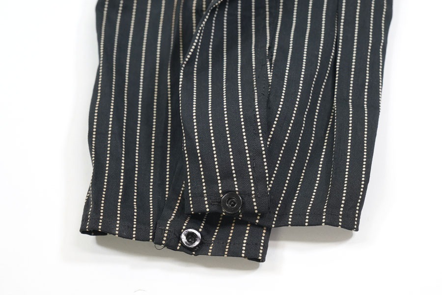 1910's-20's WABASH STRIPE COVER ALL BLACK DEAD STOCK size34