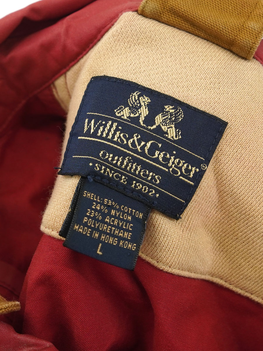 90'S WILLIS & GEIGER ANOLUCK MAROON (SIZE.LARGE)