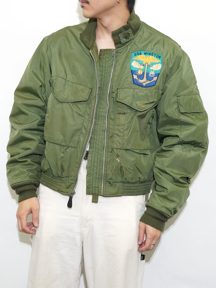 63's U.S.NAVY MIL-S-18342B(WEP) WEPジャケット 表記(42L) ワッペン付き