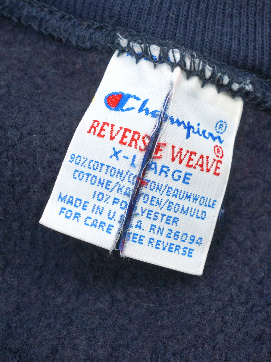 90'S CHAMPION REVERSE WEAVE PLAIN NAVY (SIZE.X LARGE) | NEW ITEM