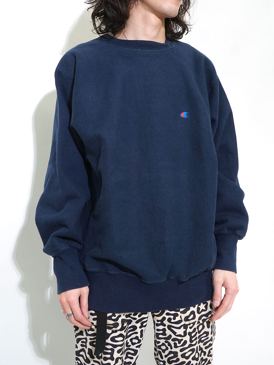 90'S CHAMPION REVERSE WEAVE PLAIN NAVY (SIZE.X LARGE) | NEW ITEM
