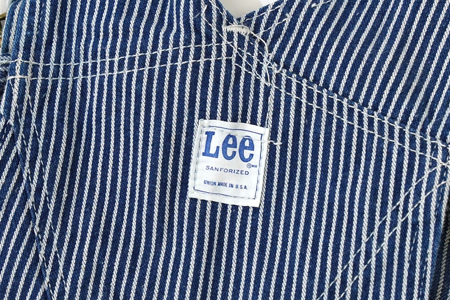 70's Lee ヒッコリーストライプ オーバーオール 実寸(W37 L30) | NEW