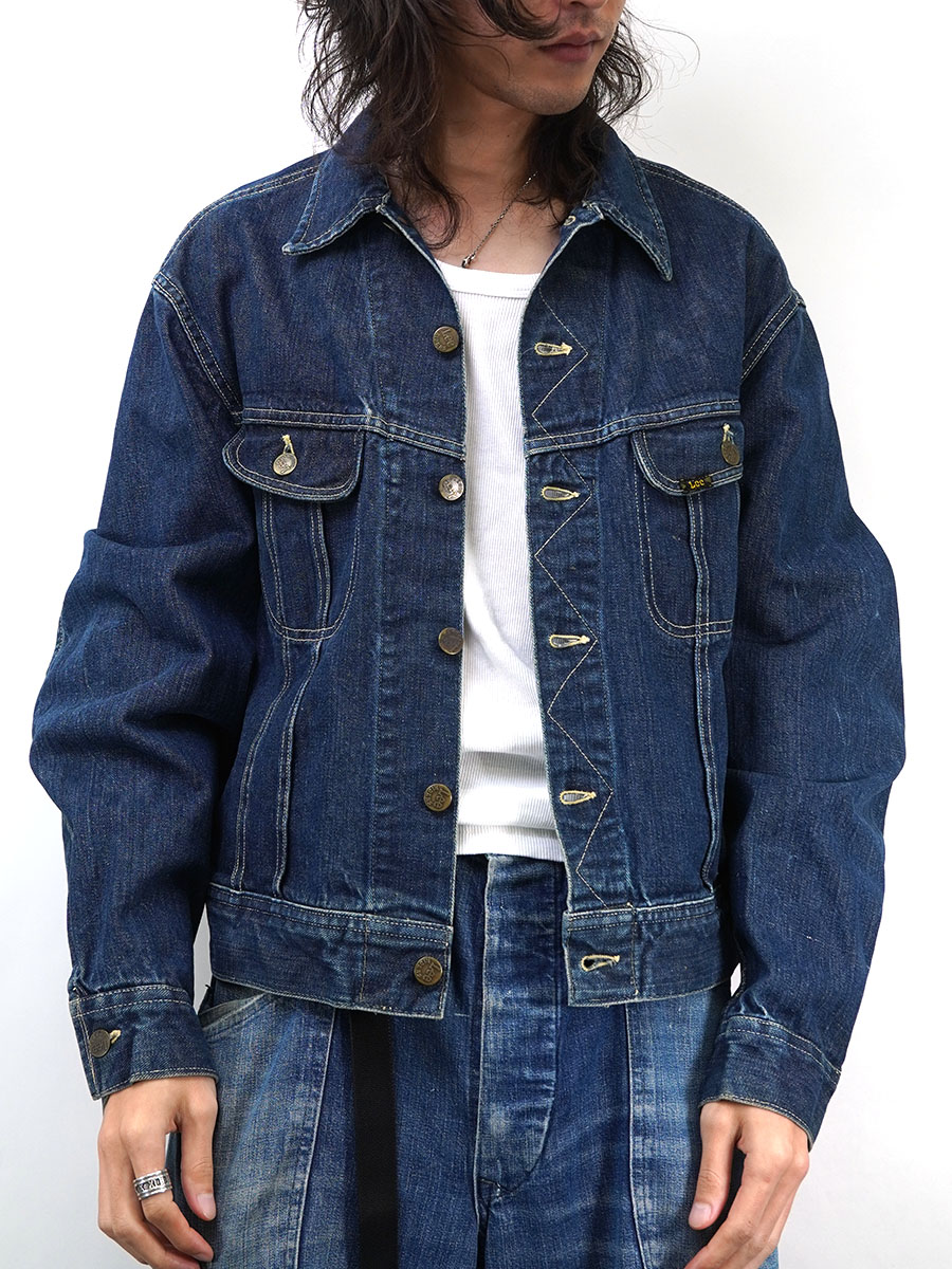 40's 赤タグ Lee 101-J デニムジャケット 渋雰囲気 表記(44