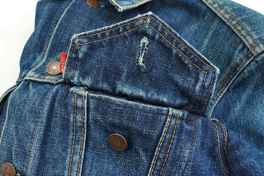 60's Levi's 70505 BIG-E デニムジャケット 良色落ち 実寸(36位