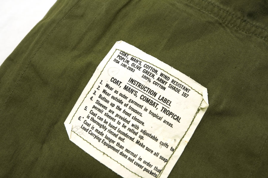 60's U.S.ARMY ファティーグJKT 3rd ノンリップ 表記(MEDIUM