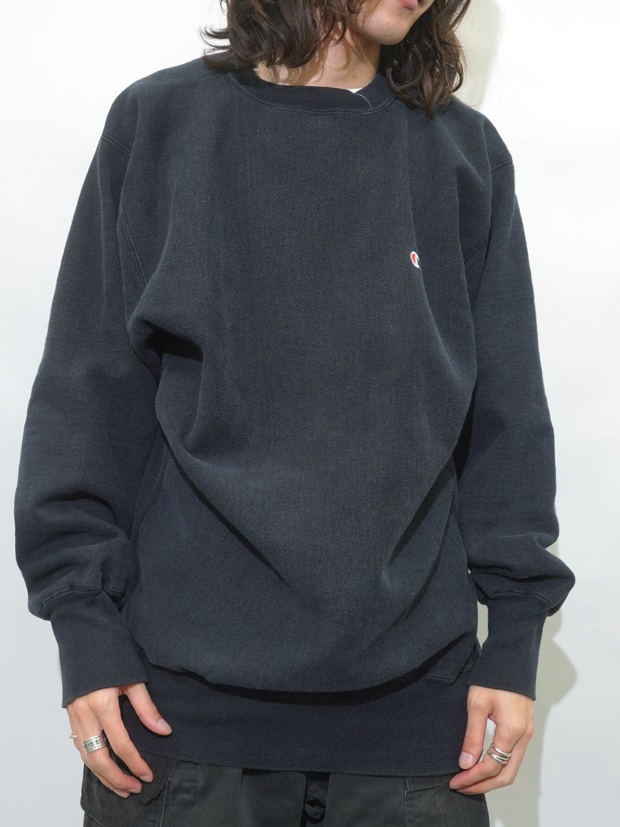 90'S CHAMPION REVERSE WEAVE PLAIN BLACK (SIZE.XX LARGE) MADE IN