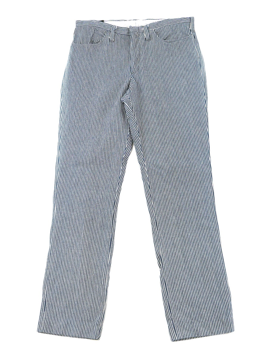 60's h.i.s sportswear ヒッコリーストライプ ワークパンツ 実寸(32x30