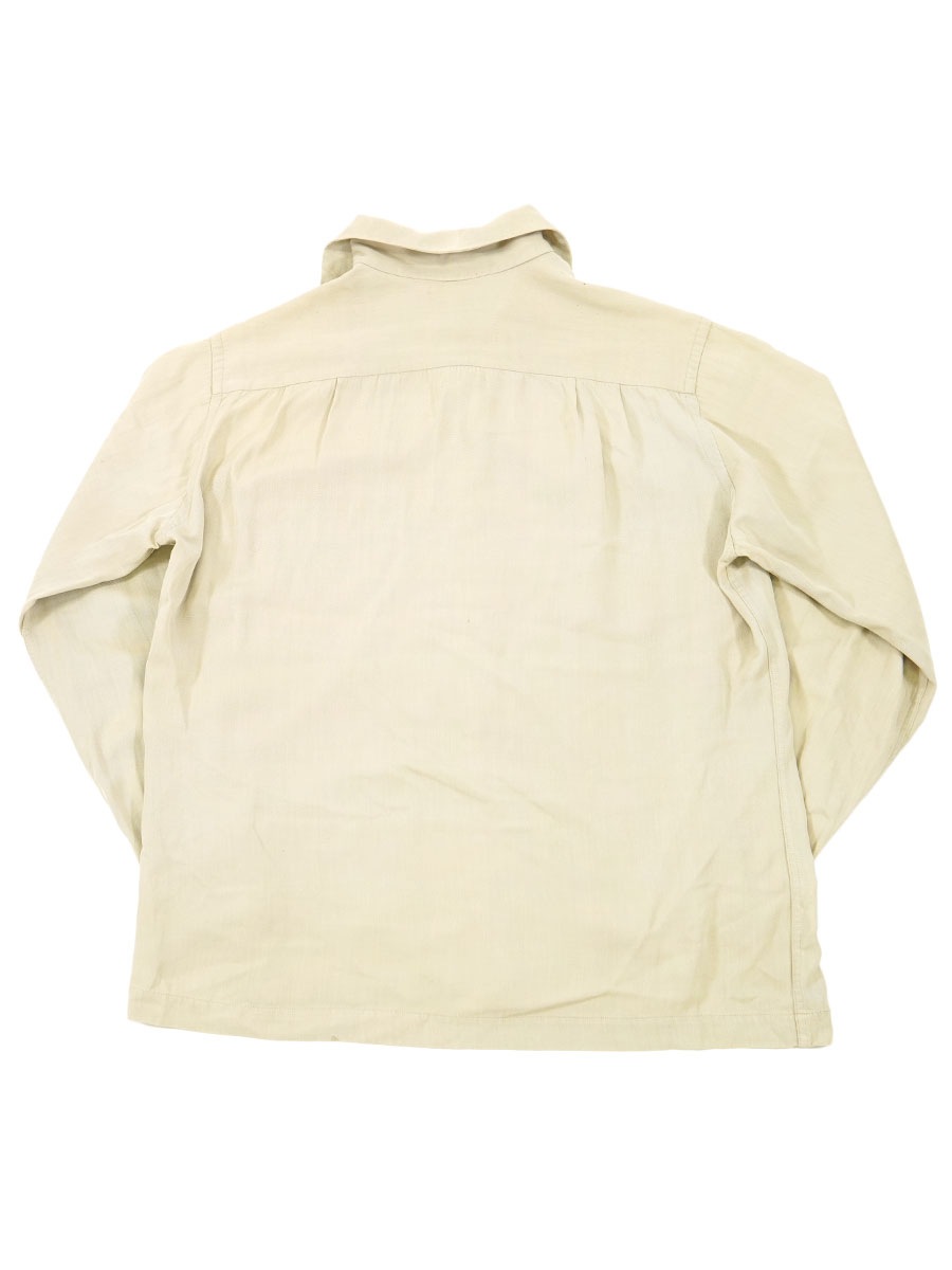 50's The Palm Springs Shirt ループカラー L/S レーヨンシャツ サンド