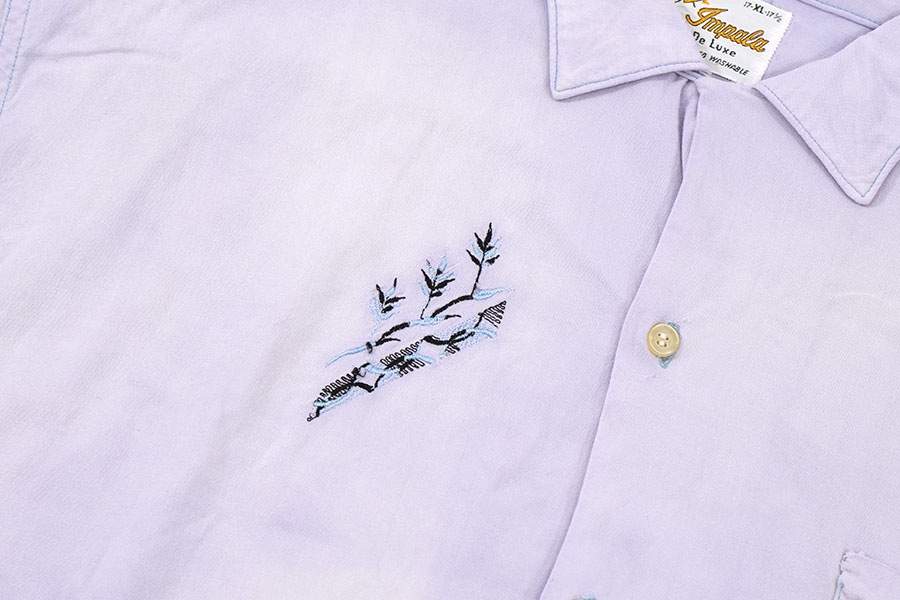 60's Impala De Luxe ループカラー シャツ ラベンダー 表記(XL) | NEW