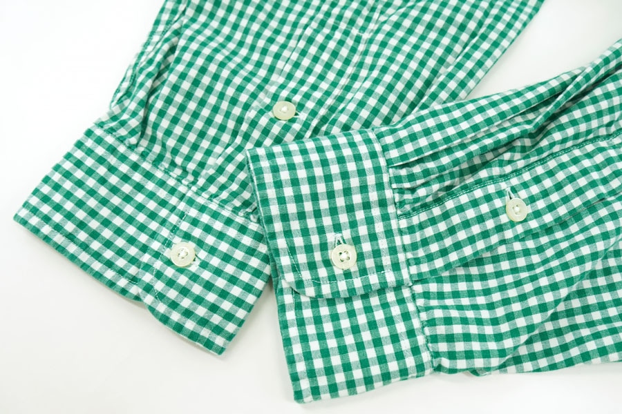 RALPH LAUREN GOLF インディアコットン ギンガムチェック B.D.シャツ