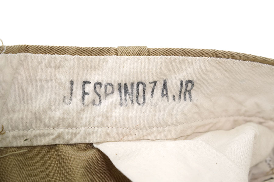 '68 USMC チノトラウザーズ 表記(W31 L31)