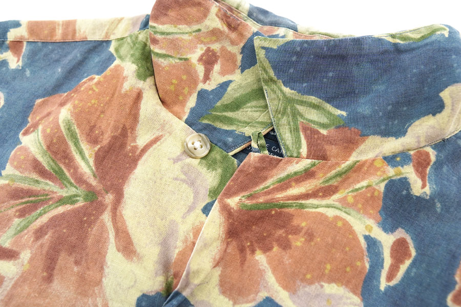 ラルフローレン VINTAGE CAMP シャツ Sサイズ ラルフローレン VINTAGE CAMP コットン×リネン S/Sシャツ 表記(L
