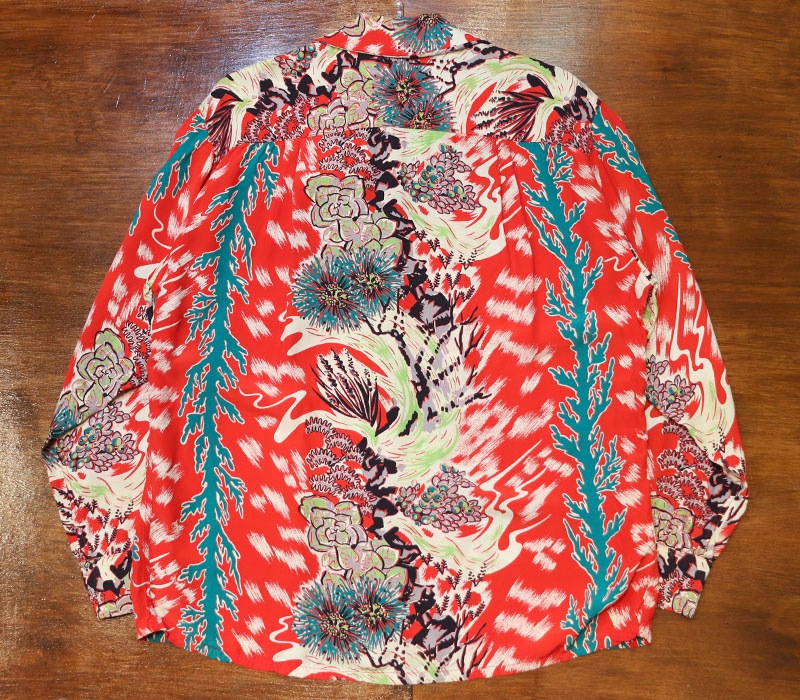 1950s L/S HAWAIIAN SHIRT , Size M