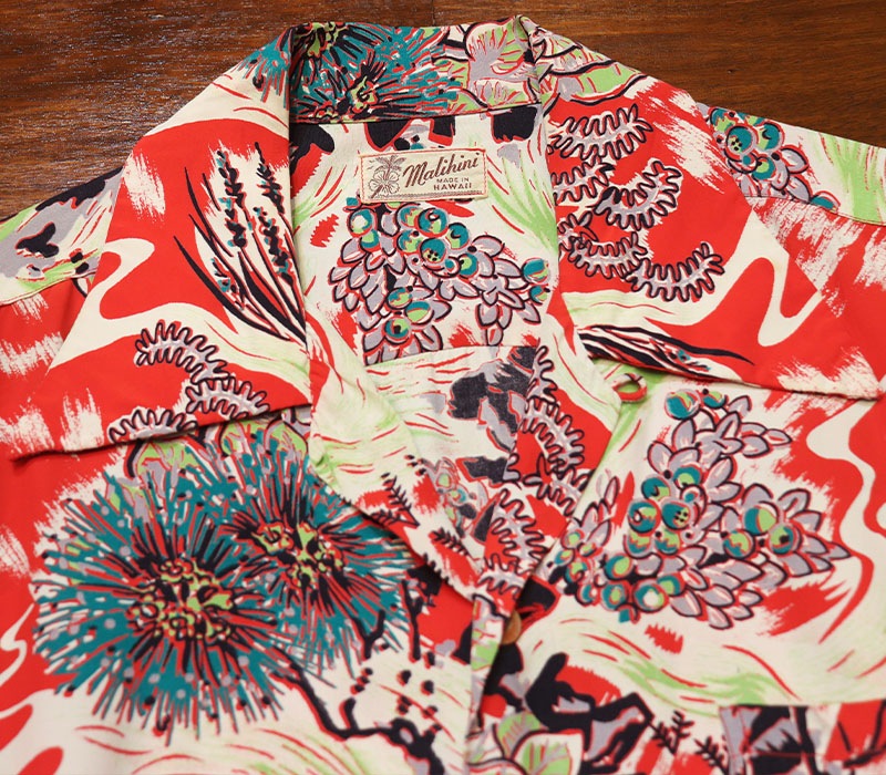 1950s L/S HAWAIIAN SHIRT , Size M