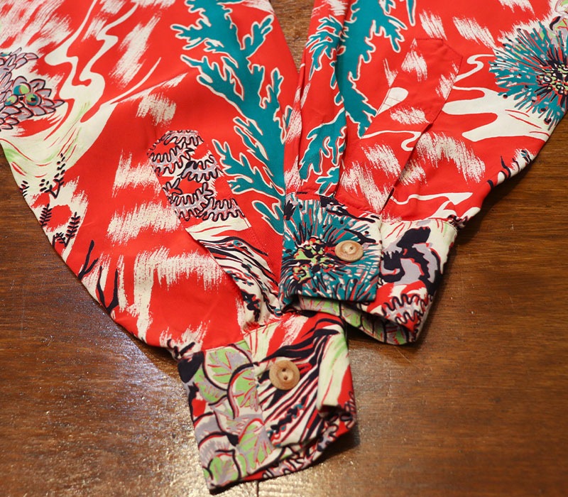 1950s L/S HAWAIIAN SHIRT , Size M