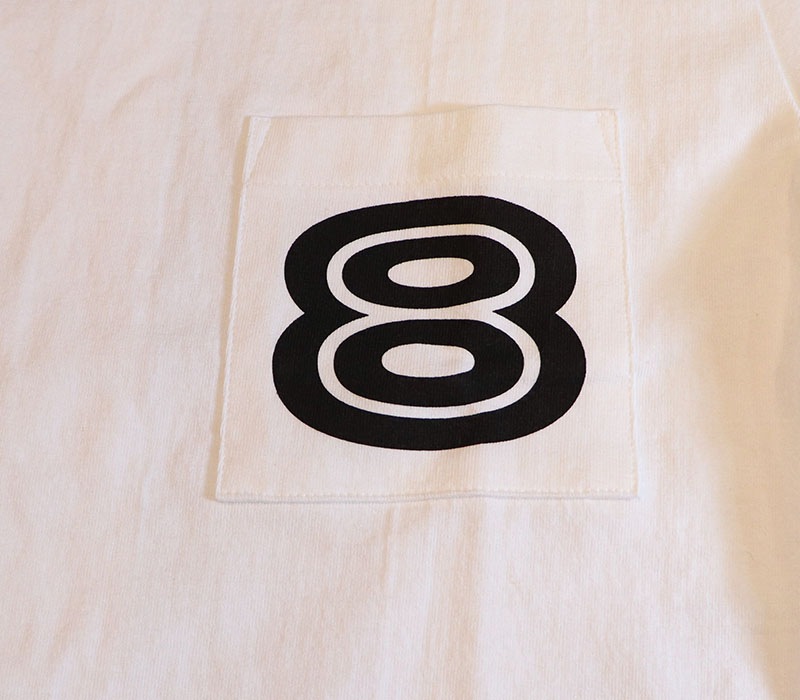 ８(エイト) 50th Anniversary , ８ x FAKEα T , WHITE , Size S