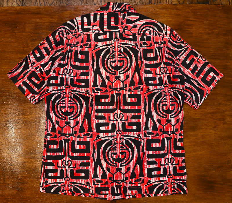 1950s COTTON HAWAIIAN SHIRT , Size L