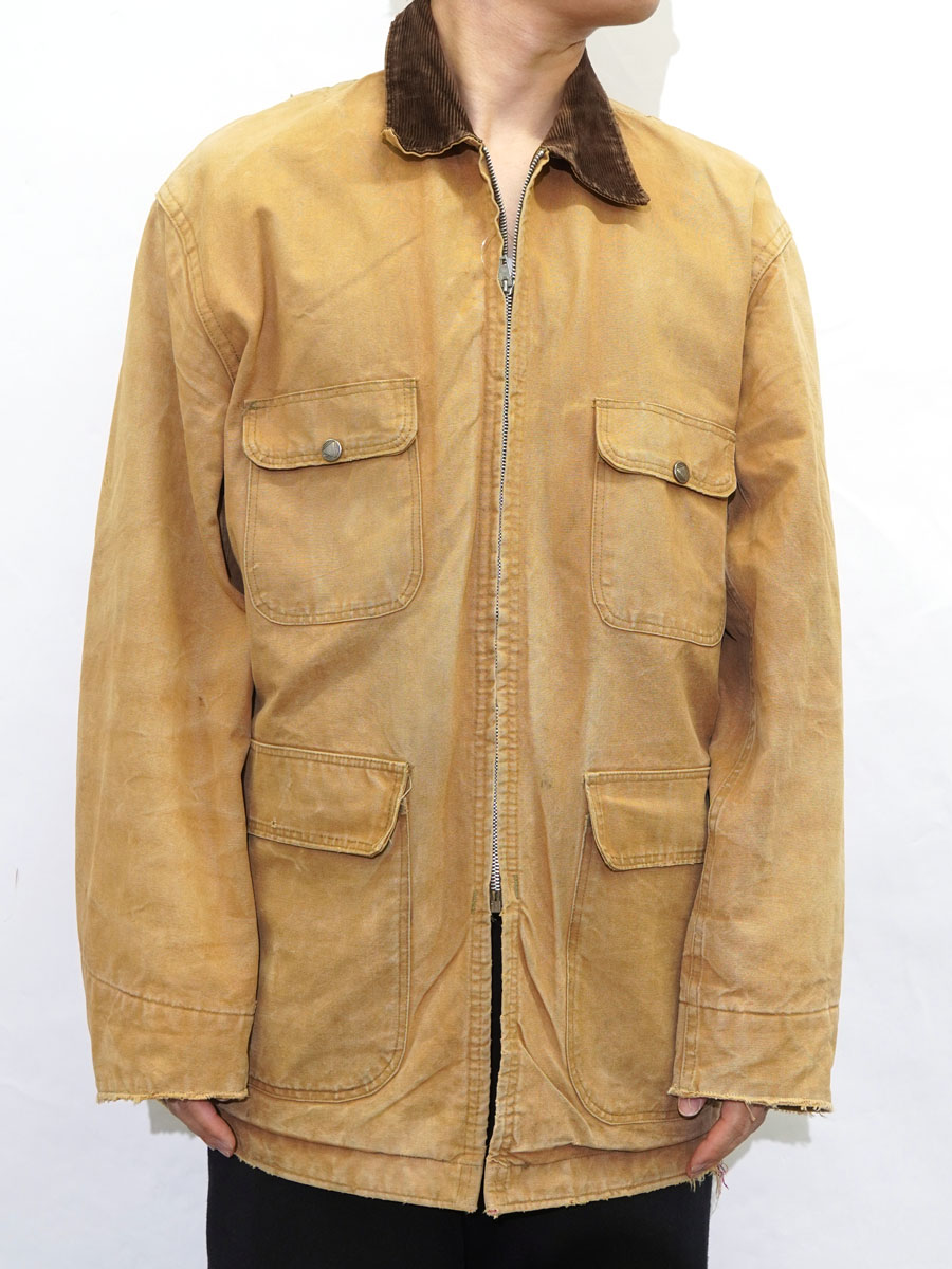 50's～ SEARS フルジップ ダックカバーオール ブラウン 実寸(42位