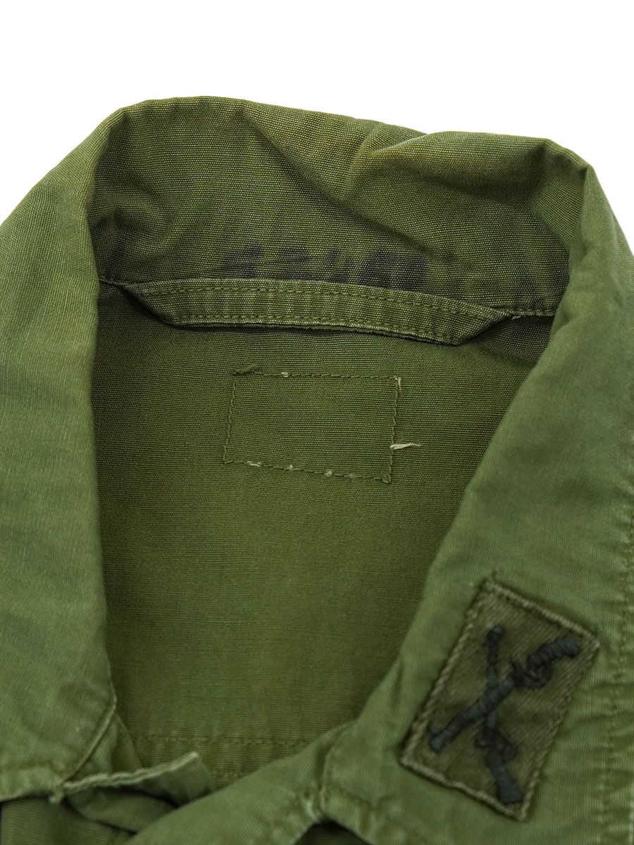 60's U.S.ARMY ジャングルファティーグJKT 3rd ノンリップ 実寸(XS位