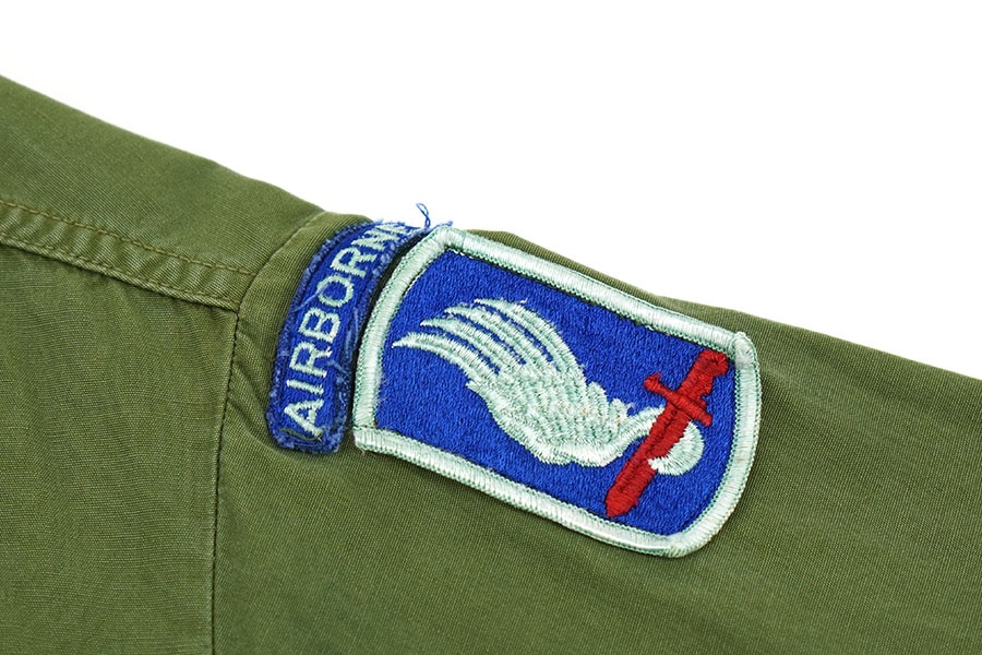 60's U.S.ARMY ジャングルファティーグJKT 3rd ノンリップ 実寸(XS位