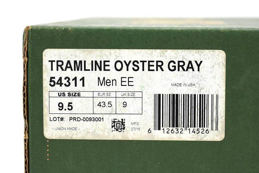 未使用 Danner ''TRAMLINE'' OYSTER GRAY レザーブーツ 表記(9.5) USA製