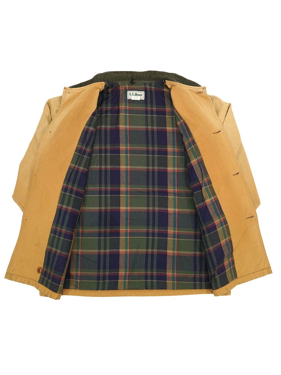 90's L.L.Bean 襟コーズ 裏チェックライナー ハンティング