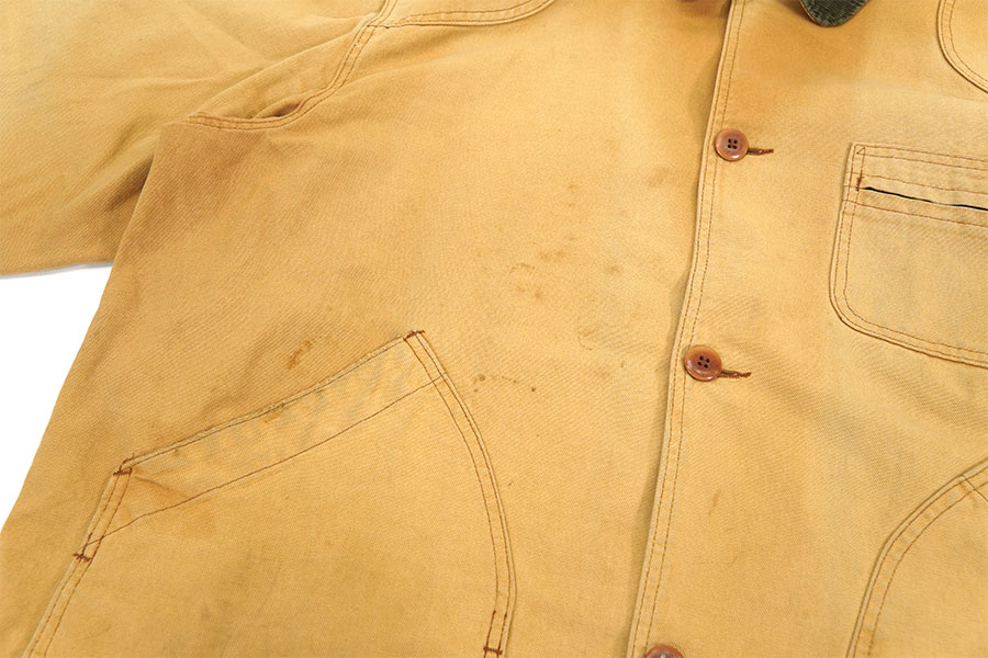 90's L.L.Bean 襟コーズ 裏チェックライナー ハンティングジャケット 褪せブラウン 表記(XL) USA製