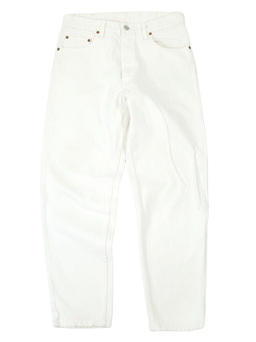90'S LEVI'S 550 WHITE JEANS (SIZE.W34 L30) MADE IN USA | NEW ITEM