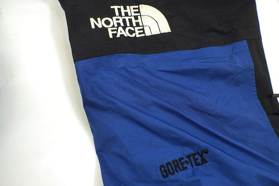90's THE NORTH FACE ゴアテックスパーカ ブルーxブラック 表記(XL) パッカブル