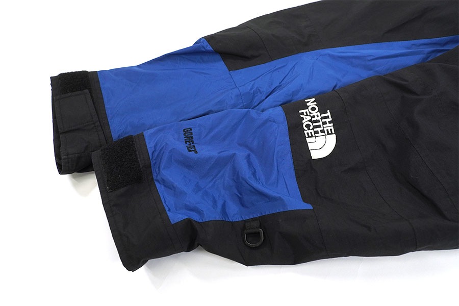 90's THE NORTH FACE ゴアテックスパーカ ブルーxブラック 表記(XL) パッカブル