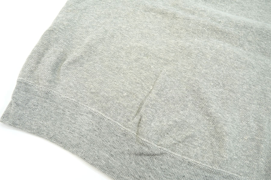 60s VINTAGE AKOM 霜降 グレー XL 脇ガゼット スウェット 1960s 脇ガゼット スウェット 無地 ごま塩 | 京都アンティーク