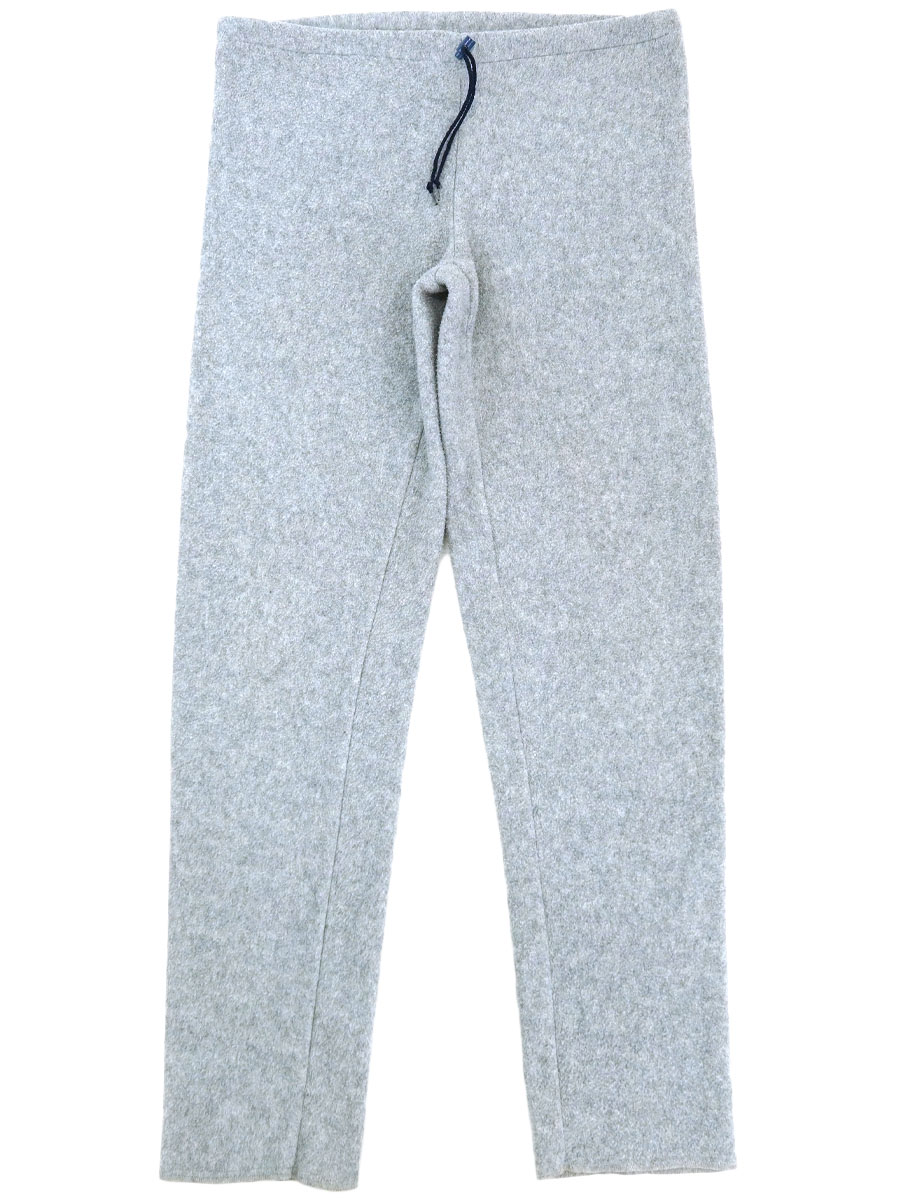 80's デカタグ パタゴニア フリースパンツ ヘザーグレー 表記(M