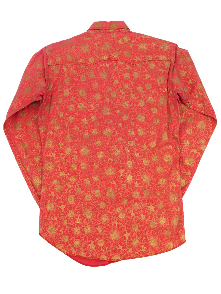 60's LEVI'S WESTERN WEAR 花柄 コットンウエスタンシャツ 実寸(14 1/2)