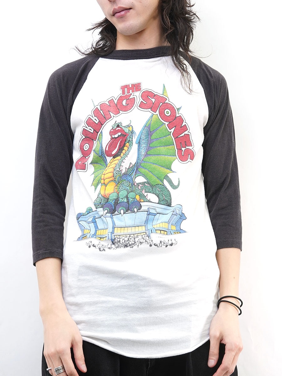 ローリングストーンズ Rolling Stones USA製 80年代 ラグラン 80's ローリング・ストーンズ ''ROLLING STONES TOUR 1981 LIVE IN