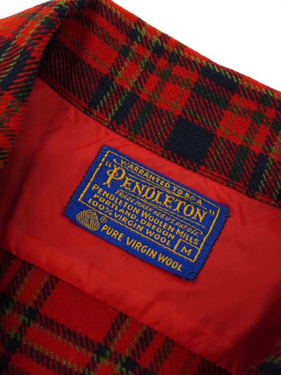 60's ペンドルトン レッドチェック ボードシャツ 表記(M) | NEW ITEM