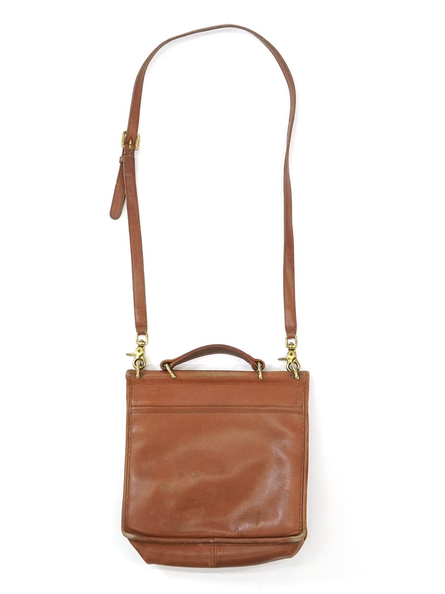 COACH LEATHER SHOULDER BAG  CAMEL MADE IN USA